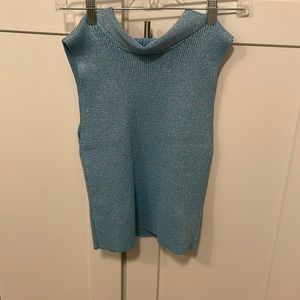 Blue Mango knit Top w Back ties